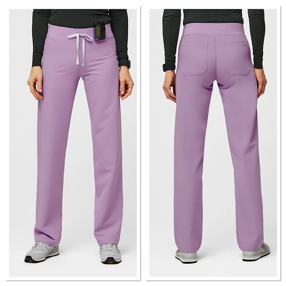 FIGS Livingston Straight Leg Scrub Pants Lavender Dew Light purple Sz XL NWOT - Picture 1 of 12